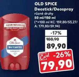 Kaufland OLD SPICE Deostick/Deospray nabídka