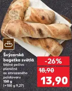 Kaufland Švýcarská bagetka světlá nabídka