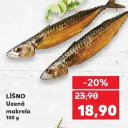 Kaufland LÍŠNO Uzená makrela nabídka