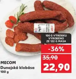 Kaufland MECOM Dunajská klobása nabídka