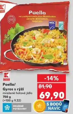 Kaufland Paella/ Gyros s rýží nabídka