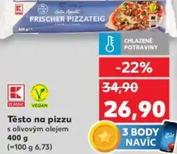 Kaufland Těsto na pizzu s olivovým olejem nabídka