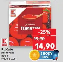 Kaufland Rajčata pasírovaná nabídka