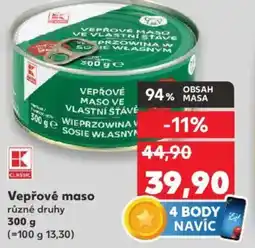 Kaufland Vepřové maso nabídka