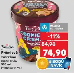 Kaufland Prémiová zmrzlina nabídka