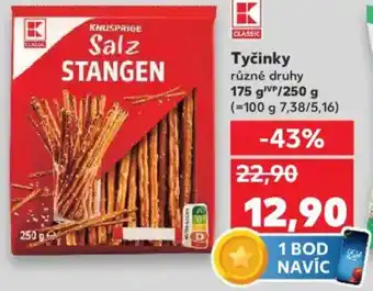 Kaufland Tyčinky nabídka