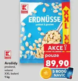 Kaufland Arašídy pražené, solené XXL nabídka
