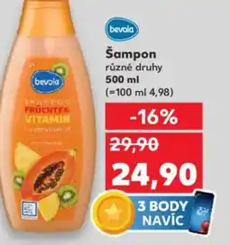Kaufland Bevola Šampon nabídka