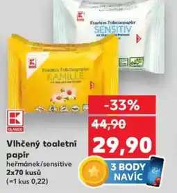 Kaufland Vlhčený toaletní papír nabídka