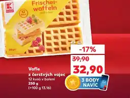 Kaufland Vafle z čerstvých vajec nabídka