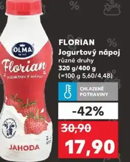 Kaufland FLORIAN Jogurtový nápoj nabídka