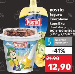 Kaufland KOSTÍCI Jogurt/ Tvarohová kapsička nabídka