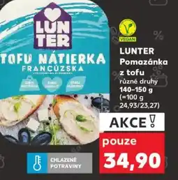 Kaufland LUNTER Pomazánka z tofu nabídka