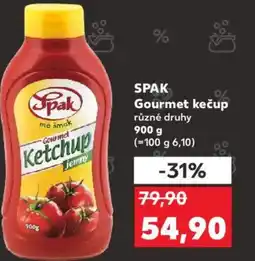 Kaufland SPAK Gourmet kečup nabídka