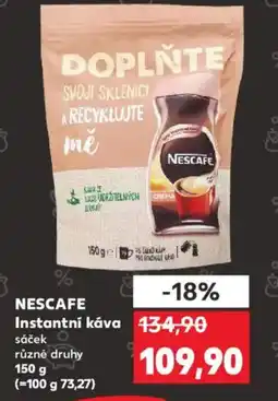 Kaufland NESCAFE Instantní káva sáček nabídka