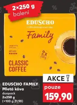 Kaufland EDUSCHO FAMILY Mletá káva nabídka