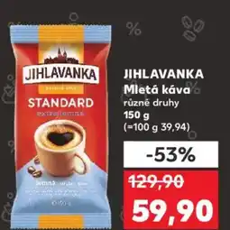 Kaufland JIHLAVANKA Mletá káva nabídka