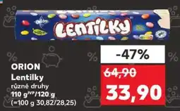 Kaufland ORION Lentilky nabídka