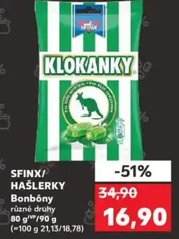 Kaufland SFINX/ HAŠLERKY Bonbóny nabídka