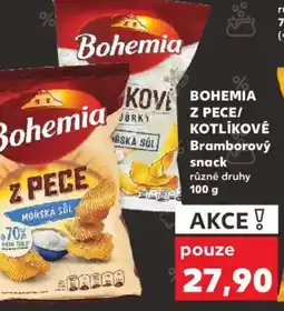 Kaufland BOHEMIA Z PECE/ KOTLÍKOVÉ Bramborový snack nabídka