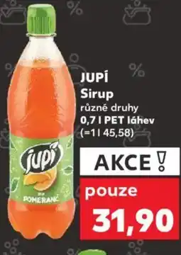 Kaufland JUPÍ Sirup nabídka