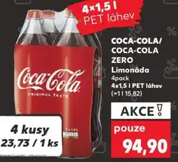 Kaufland COCA-COLA/ COCA-COLA ZERO Limonáda nabídka