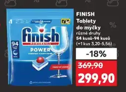 Kaufland FINISH Tablety do myčky různé druhy nabídka