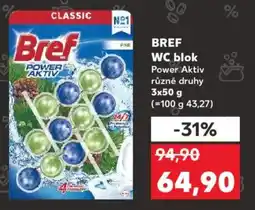 Kaufland BREF WC blok Power Aktiv různé druhy nabídka