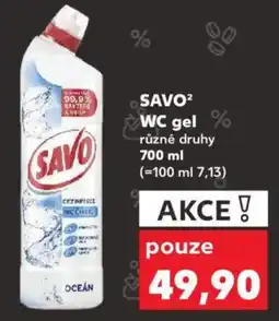 Kaufland SAVO² WC gel různé druhy nabídka