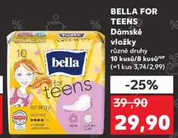Kaufland BELLA FOR TEENS Dámské vložky nabídka