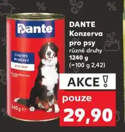 Kaufland DANTE Konzerva pro psy nabídka