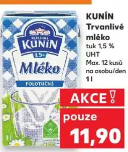 Kaufland KUNIN Trvanlivé mléko nabídka