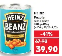 Kaufland HEINZ Fazole nabídka
