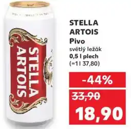 Kaufland STELLA ARTOIS Pivo světlý ležák nabídka