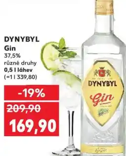 Kaufland DYNYBYL Gin 37,5% nabídka