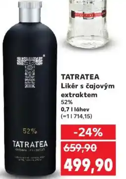 Kaufland TATRATEA Likér s čajovým extraktem 52% nabídka