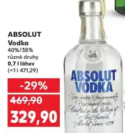 Kaufland ABSOLUT Vodka 40%/38% nabídka