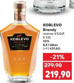 Kaufland KOBLEVO Brandy reserve V.S.O.P. 5 Y.O 40% nabídka