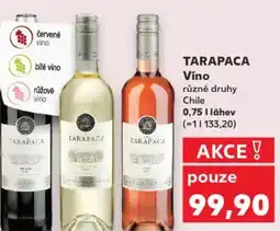 Kaufland TARAPACA Víno nabídka