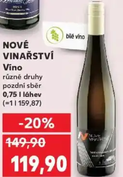 Kaufland NOVÉ VINAŘSTVÍ Víno nabídka