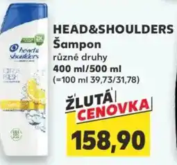 Kaufland HEAD&SHOULDERS Šampon nabídka