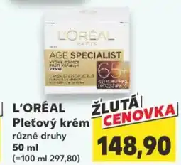 Kaufland L'ORÉAL Pleťový krém nabídka