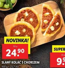 Lidl SLANÝ KOLÁČ S CHORIZEM, 105 g nabídka