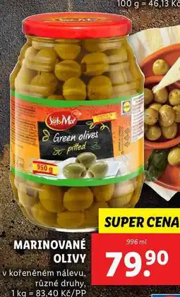 Lidl MARINOVANÉ OLIVY, 996 ml nabídka