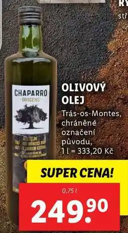Lidl OLIVOVÝ OLEJ, 0,75 l nabídka