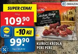 Lidl KUŘECÍ KŘÍDLA PIRI PIRI, 750 g nabídka