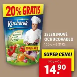 Lidl ZELENINOVÉ OCHUCOVADLO, 200 g + 40 g nabídka