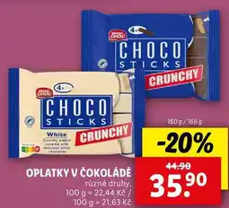 Lidl OPLATKY V ČOKOLÁDĚ, 160 g/166 g nabídka