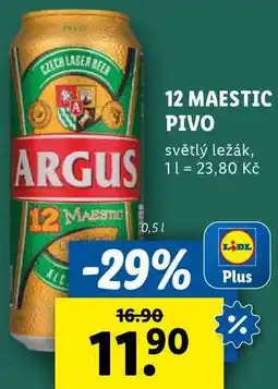 Lidl 12 MAESTIC PIVO, 0,5 l nabídka