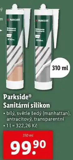 Lidl Parkside Sanitární silikon, 310 ml nabídka